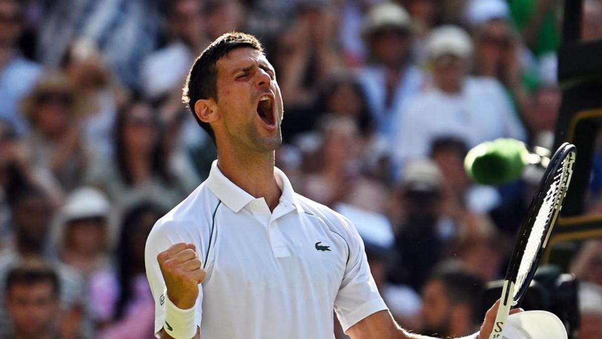 Djokovic celebra la clasificación para la final. |  // EFE