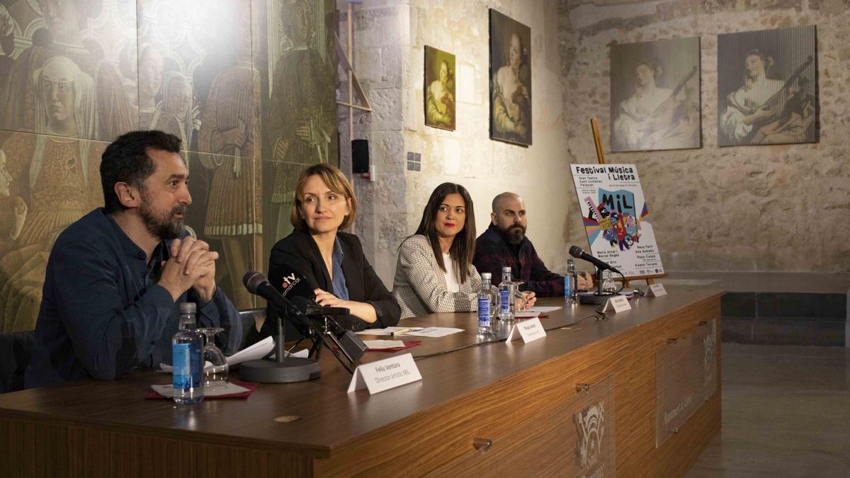 Presentación del Fetival Música i Lletra en Sant Domènec.