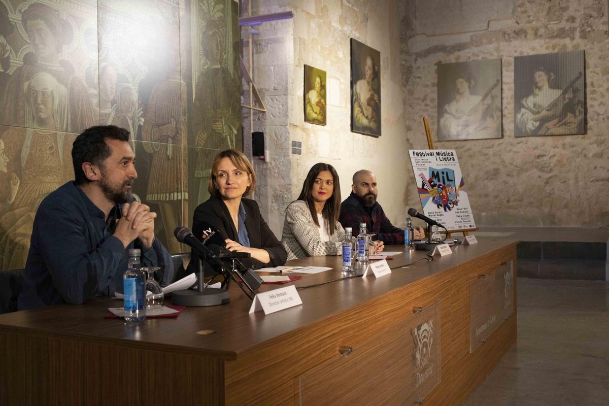 Presentación del Fetival Música i Lletra en Sant Domènec.
