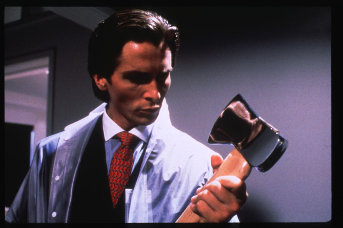 Patrick Bateman, el protagonista de 'American Psycho'. Un psicópata de traje... y hacha.