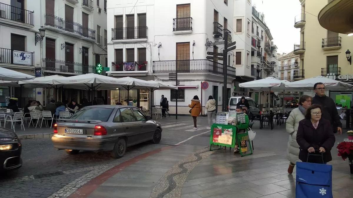 Aspecto que presenta actualmente la plaza de Andalucía de Priego.