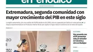 Consulta la portada en papel de El Periódico Extremadura este martes, 27 de octubre