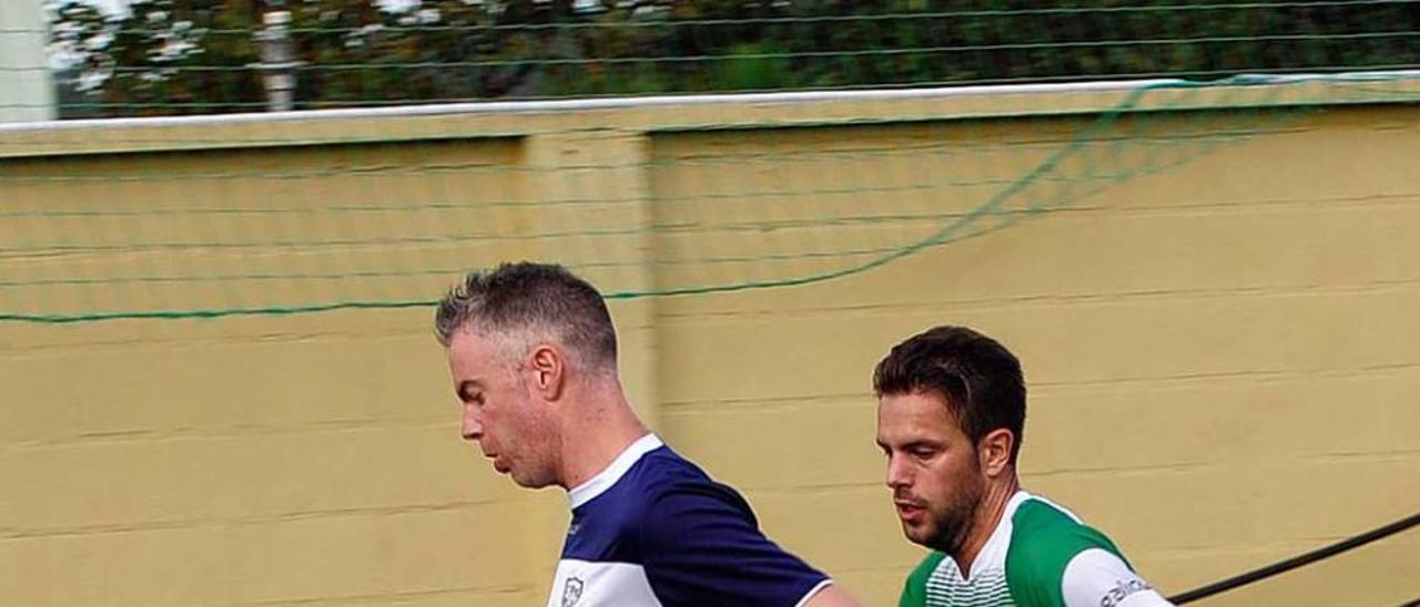 Boris, durante el partido del pasado año en Somozas.