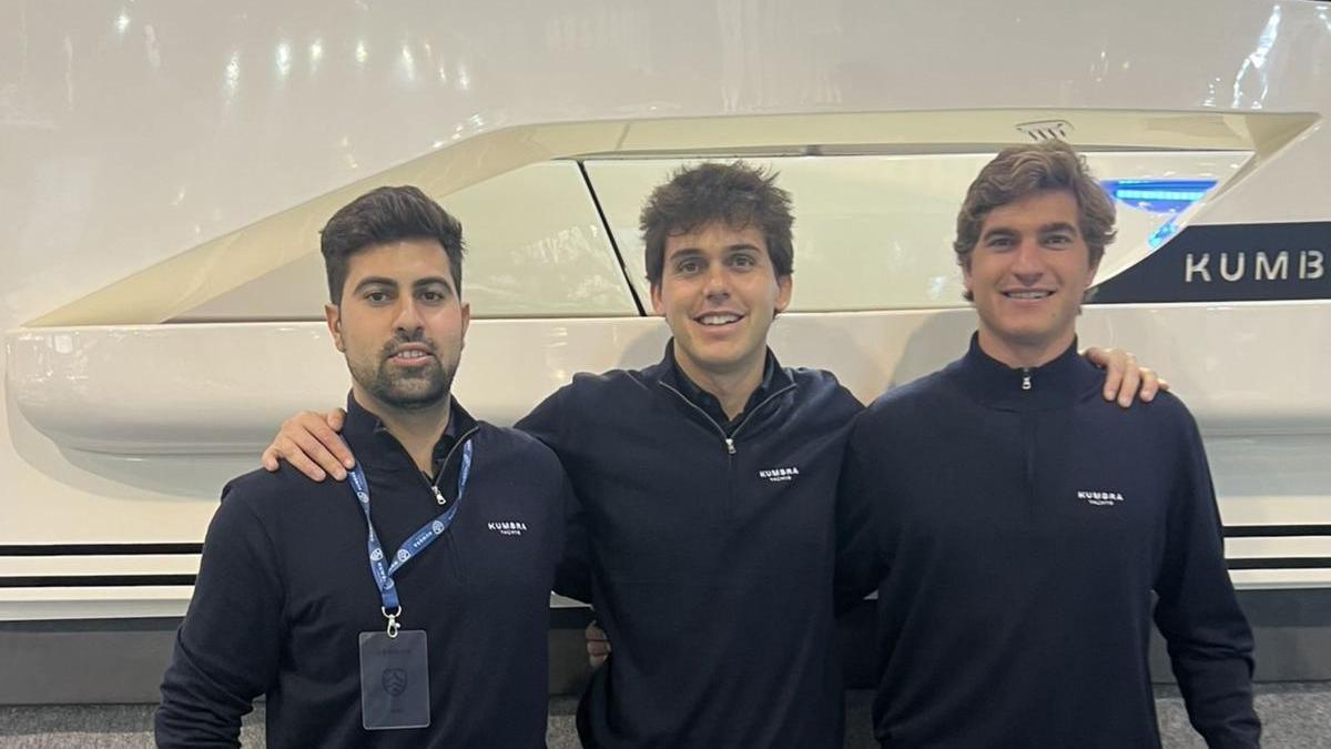 Pedro Palmer, Víctor Moure y Manuel Barber, en una foto reciente