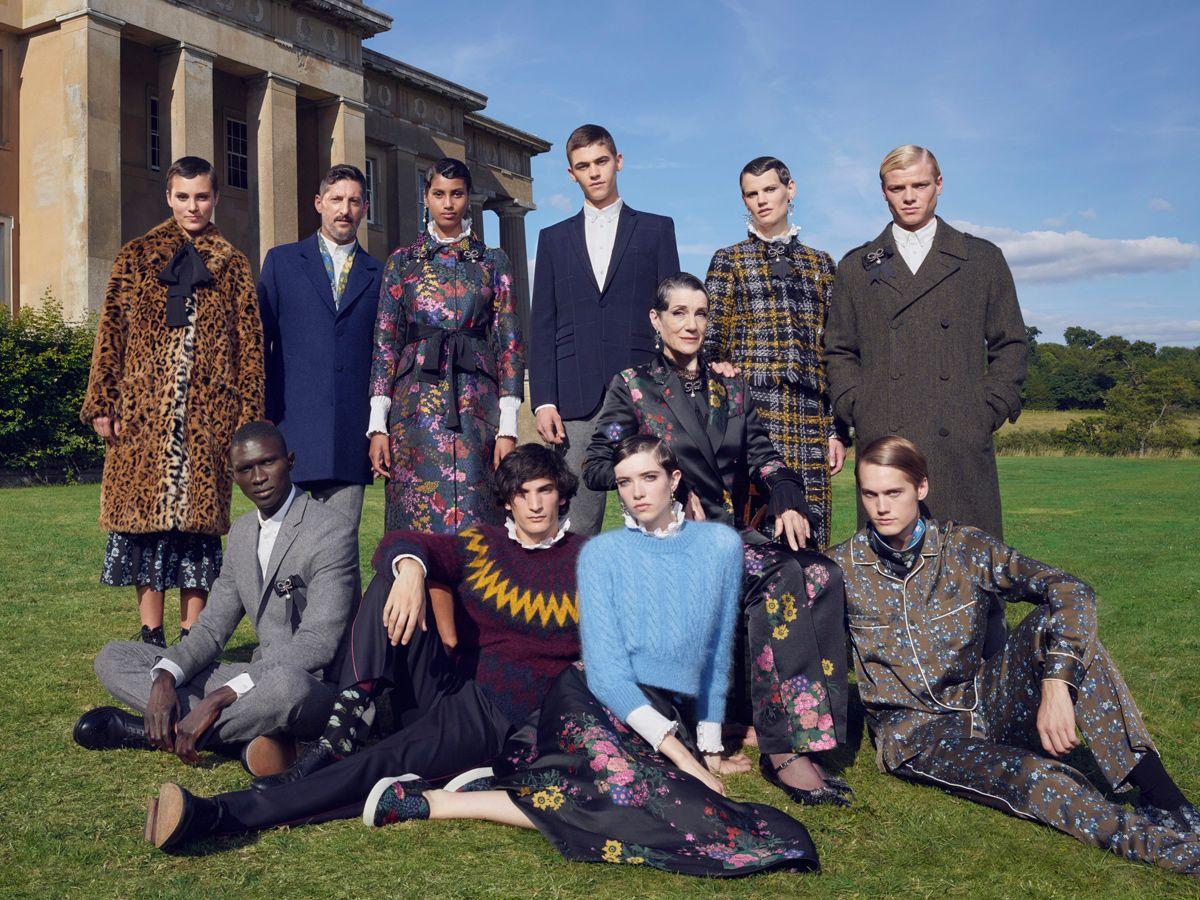 Los actores Ruby Dagnall, Tom Rhys Harries, Hero Fiennes Tiffin y Harriet Walter también participan en la campaña de Erdem x H&amp;M