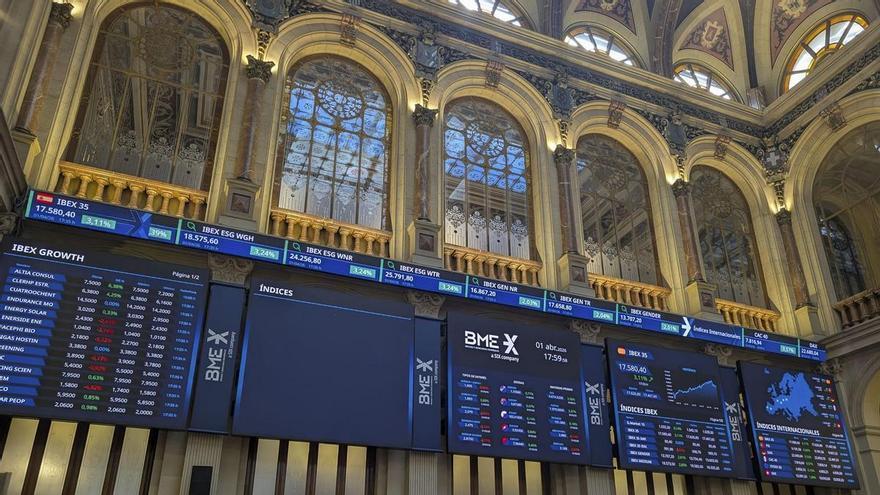 El Ibex 35 cierra plano con el petróleo disparado tras el discurso de Trump