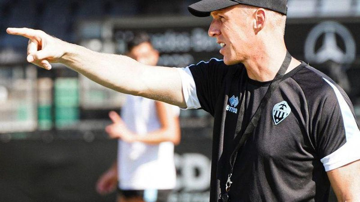 Johan Plat, durante un entrenamiento.