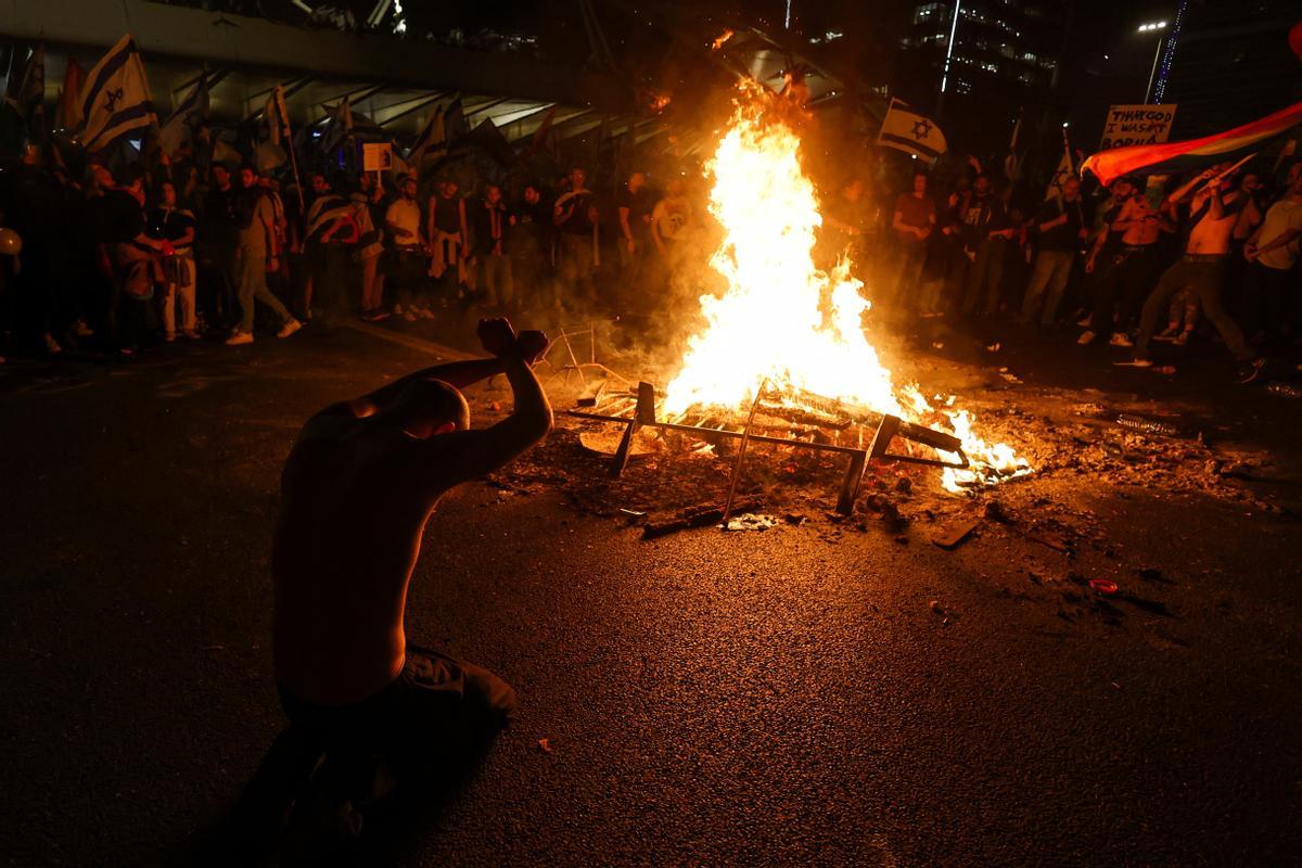 Nueva jornada de protestas en Israel contra la reforma judicial de Netanyahu