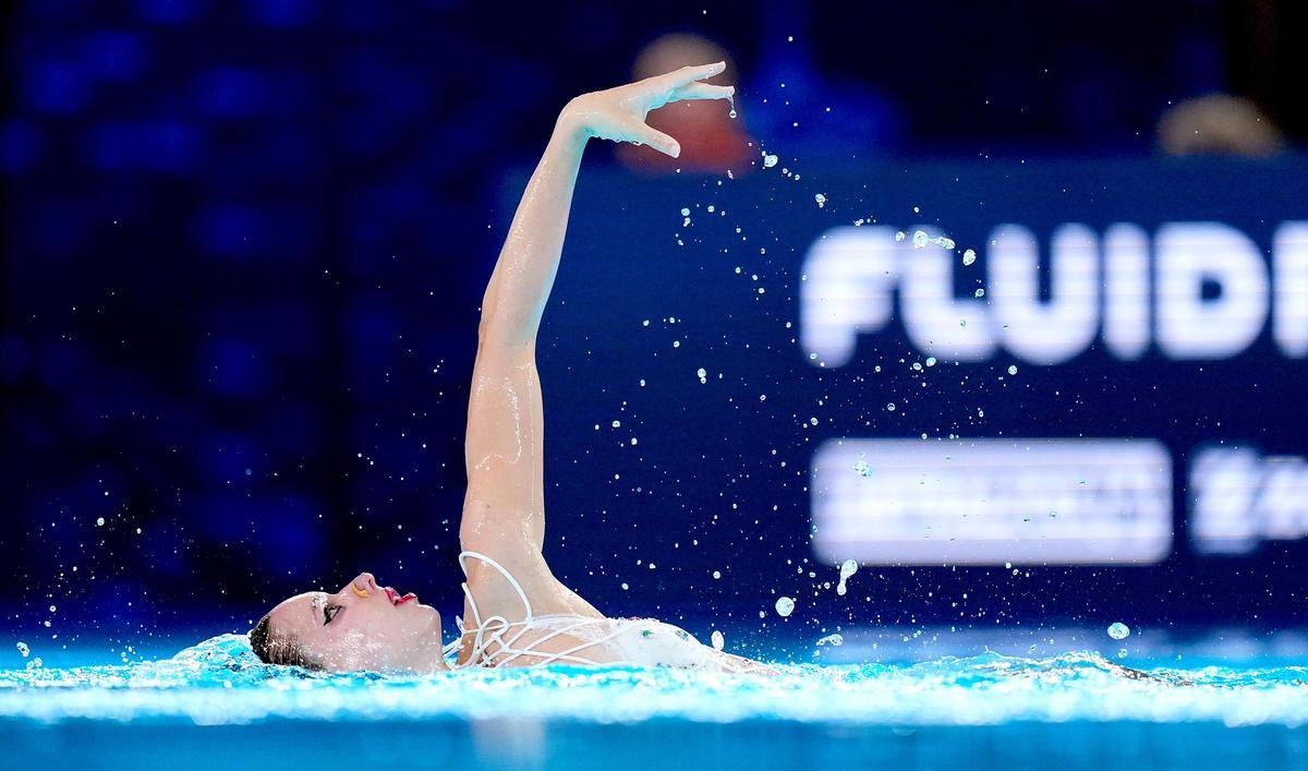 Iris Tió se lleva el oro en el solo técnico de los campeonatos de Europa de natación artística