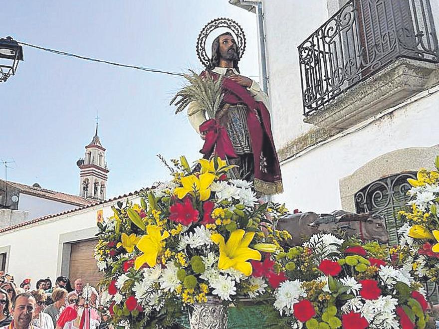 Un momento de la romería en Dos Torres.