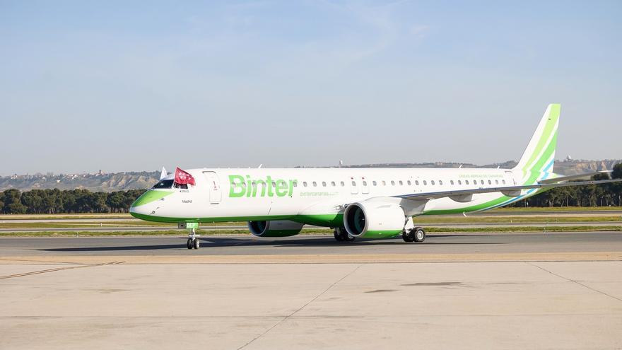 ﻿Binter despega rumbo a Madrid con su modo canario de volar