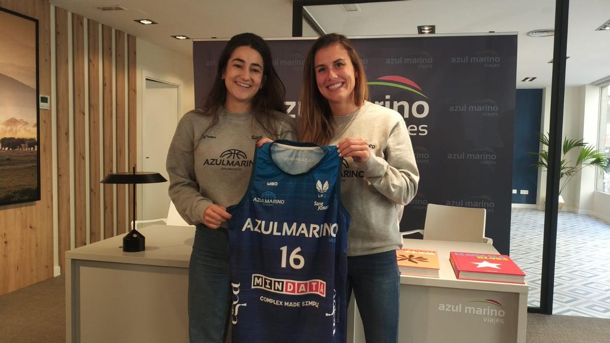 Quirante y Ocete, jugadoras del Azul Marino Mallorca.