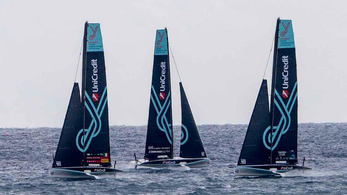 Tres embarcaciones de la Unicredit Youth America’s Cup.