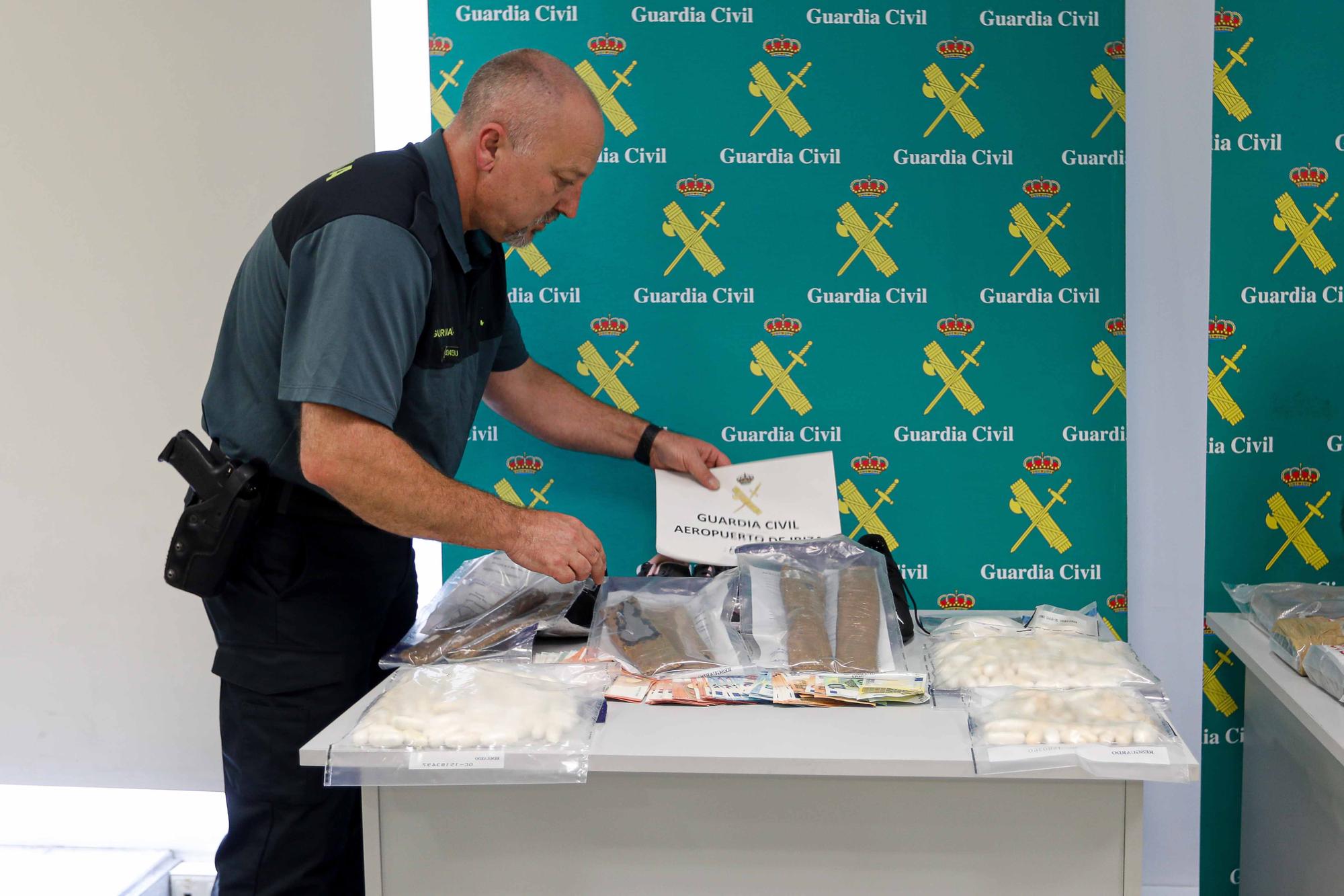 La Guardia Civil intercepta 16 kilos de cocaína en Ibiza en dos incautaciones