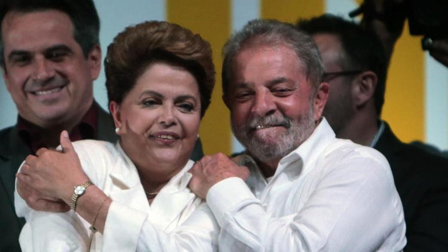 Dilma Roussef y Luiz Inacio Lula da Silva.