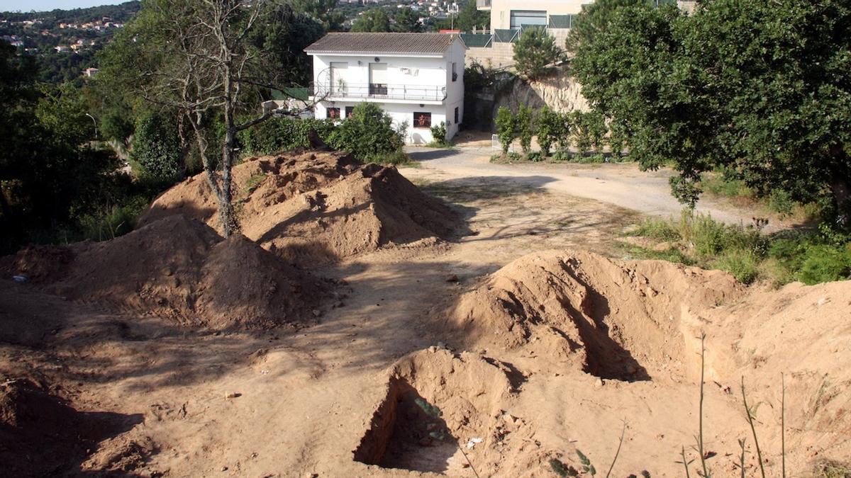 Terrenos en Lloret de Mar donde localizaron la mujer enterrada en un bidón