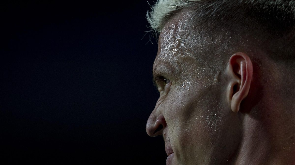 Dani Olmo en el Barça-Brest de la Liga de Campeones en Montjuïc.