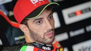 El italiano Andrea Iannone, del equipo Aprilia Racing Team Gresini.