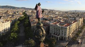 Colom, amb la nova samarreta del Barça.