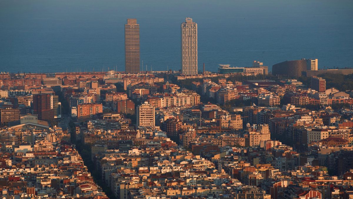 Vista aérea de Barcelona