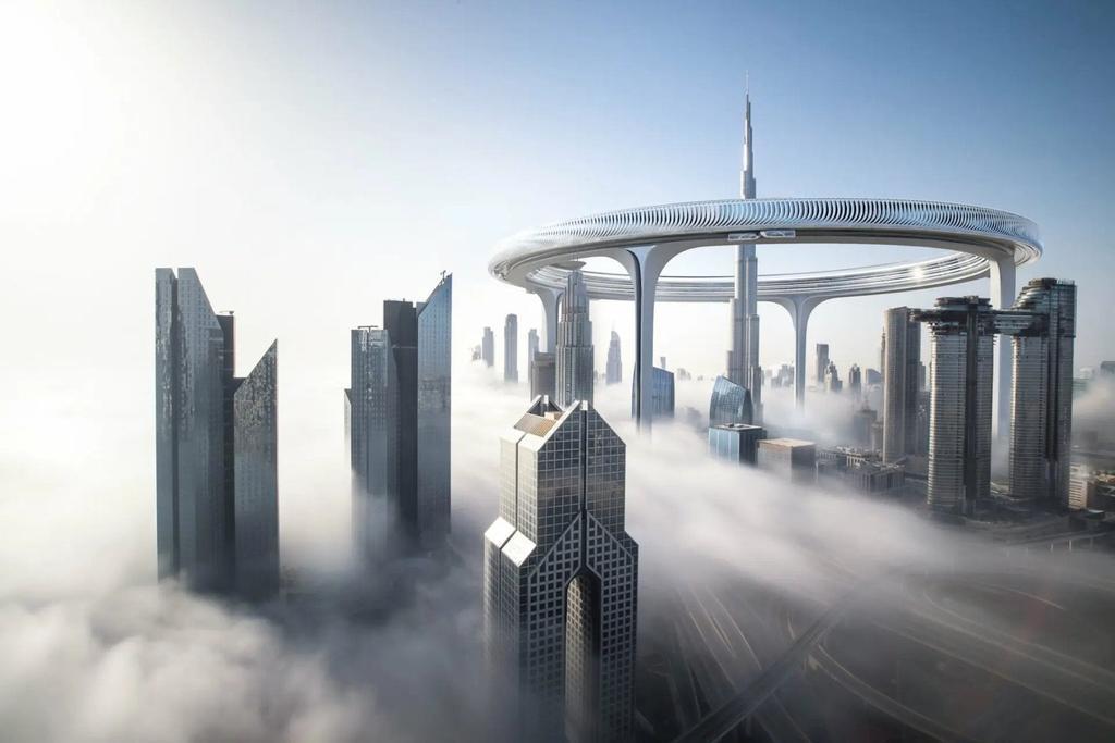 Así se vería el skyline de Dubai tras la construcción de Downtown Circle