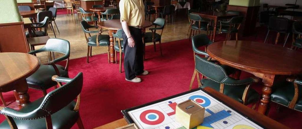 Manuel González Iglesias, ayer, en las instalaciones del Casino de Avilés.