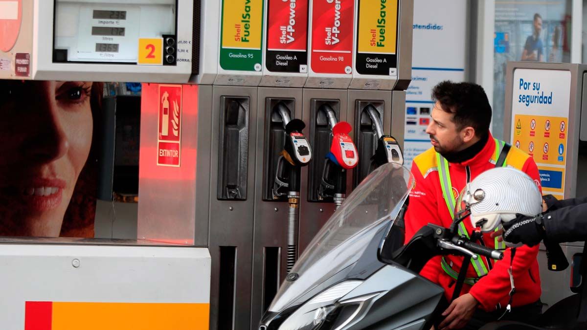 Una gasolinera en Madrid