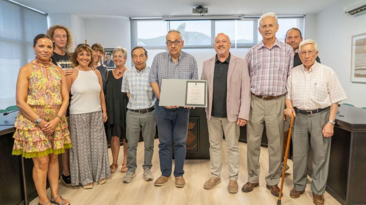 L’acte de comiat a l’Ajuntament de Santa Coloma, celebrat fa uns dies.  | CLARA PEDROL/AJ. DE STA. COLOMA