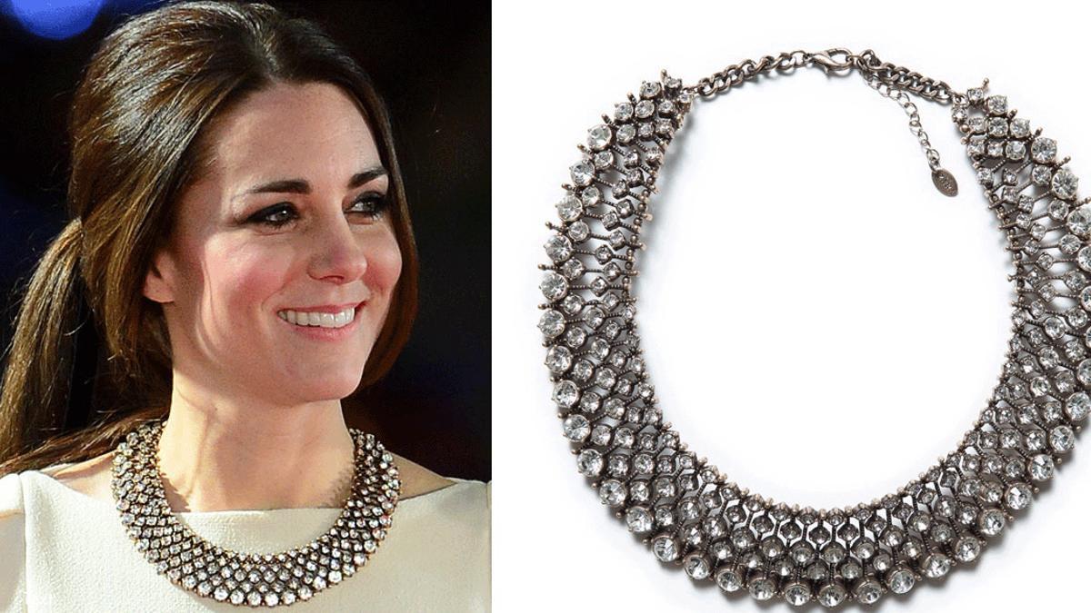 Kate Middleton con collar de Zara