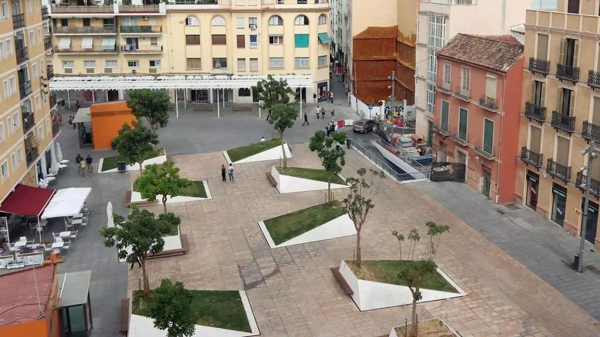 Panorámica de la plaza Enrique García Herrera.