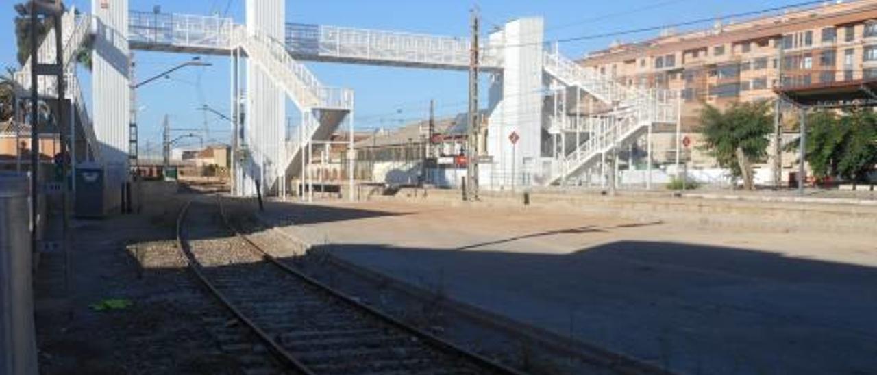 Obras en uno de los tramos ferroviarios.