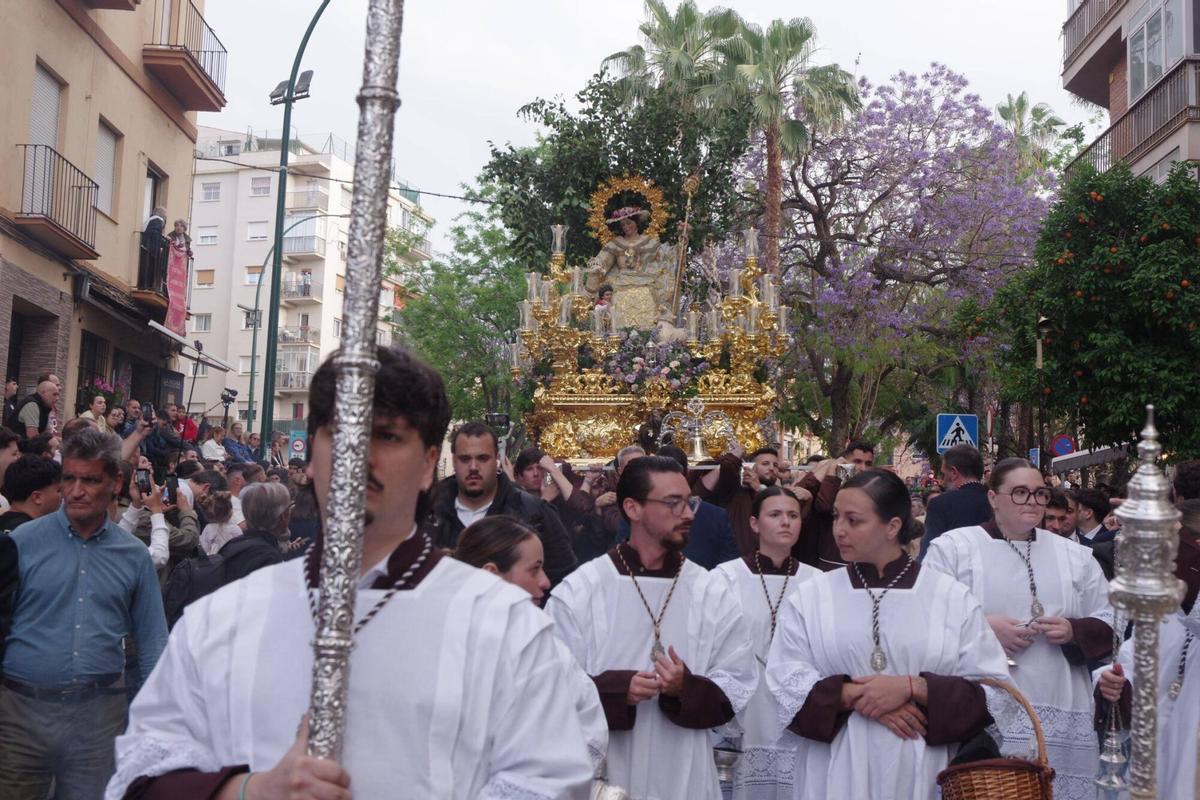 Procesión de la Divina Pastora por el barrio de Capuchinos