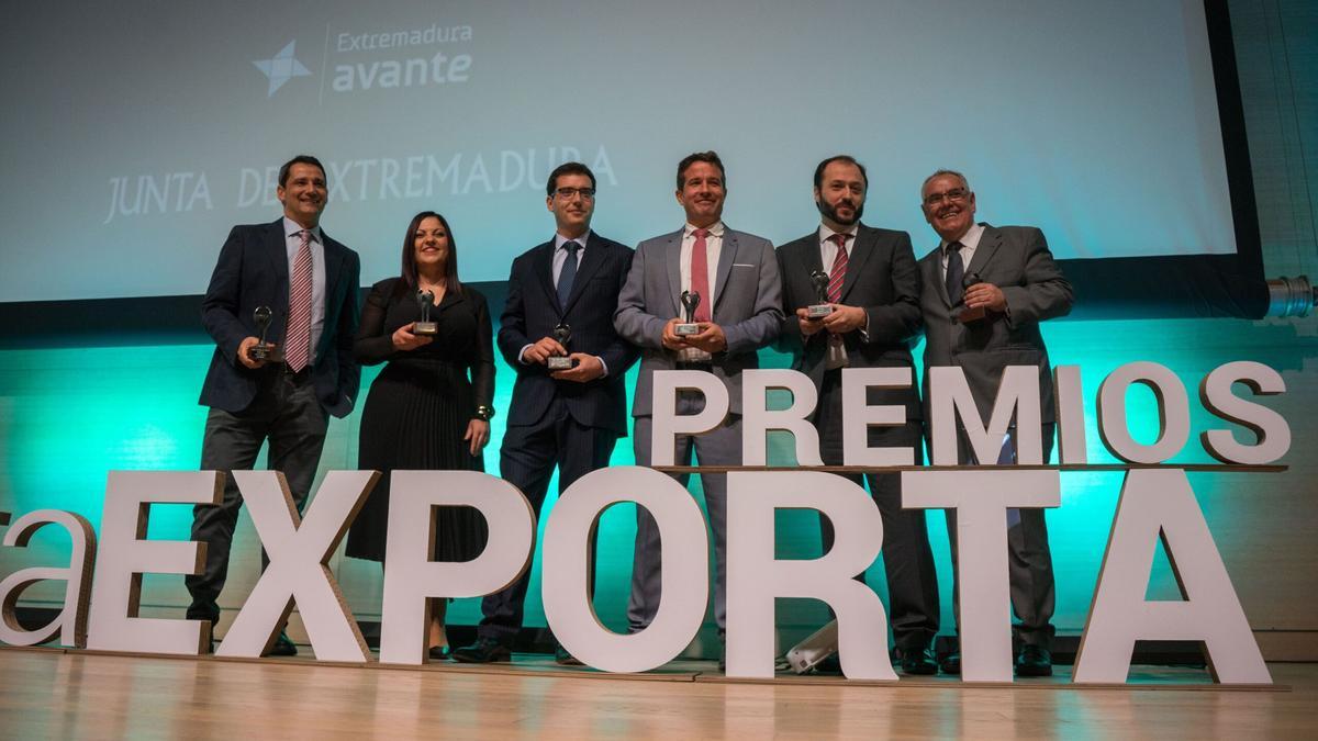 Premios Extremadura Exporta. Los galardonados en la última edición.