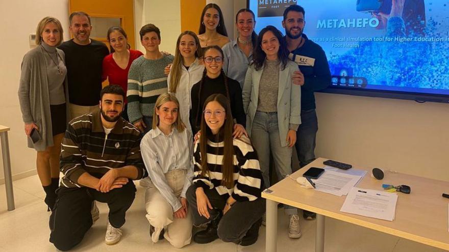 Los investigadores de la UCAM durante la reunión inicial del proyecto europeo, en la Universidad de Málaga.