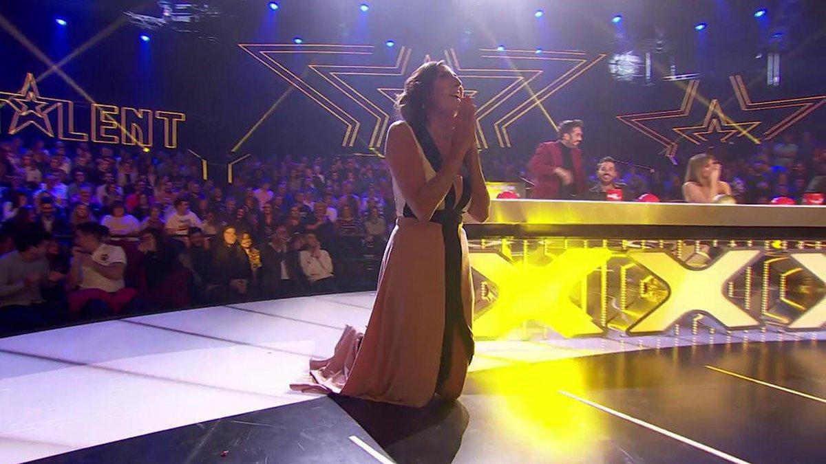 Paz Padilla pidiendo perdón en la tercera semifinal de 'Got Talent'