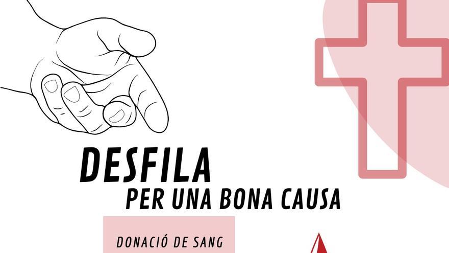 Cartel de la donación de sangre elaborado por el Ayuntamiento de Crevillent y los Moros y Cristianos