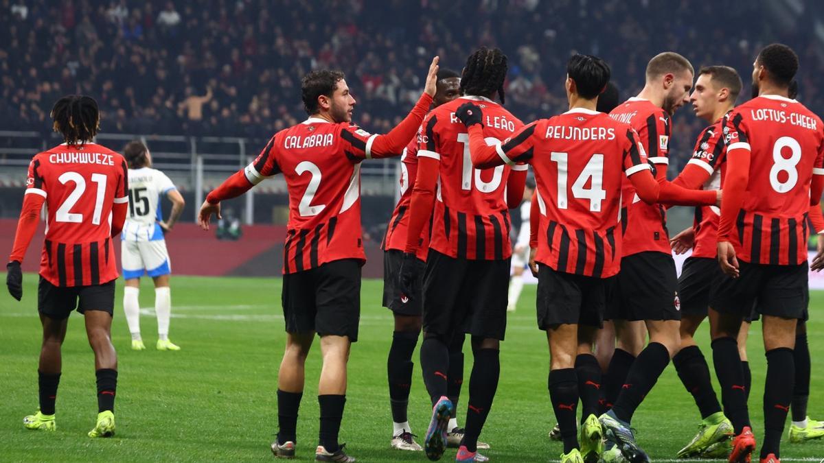 El Milan vence al Sassulo y avanza a la Copa El Milan vence al Sassulo y avanza a la Copa
