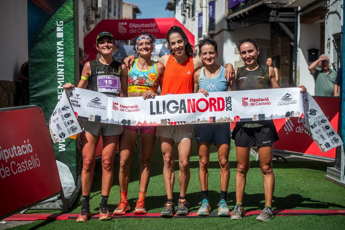 El podio femenino