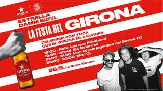 Estrella Damm celebrará la clasificación del Girona F.C. para Europa con “ La festa del Girona’’
