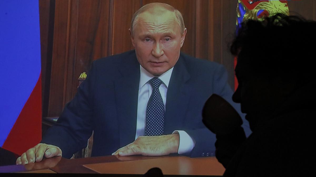 Russian President Vladimir Putin televised address to the nation