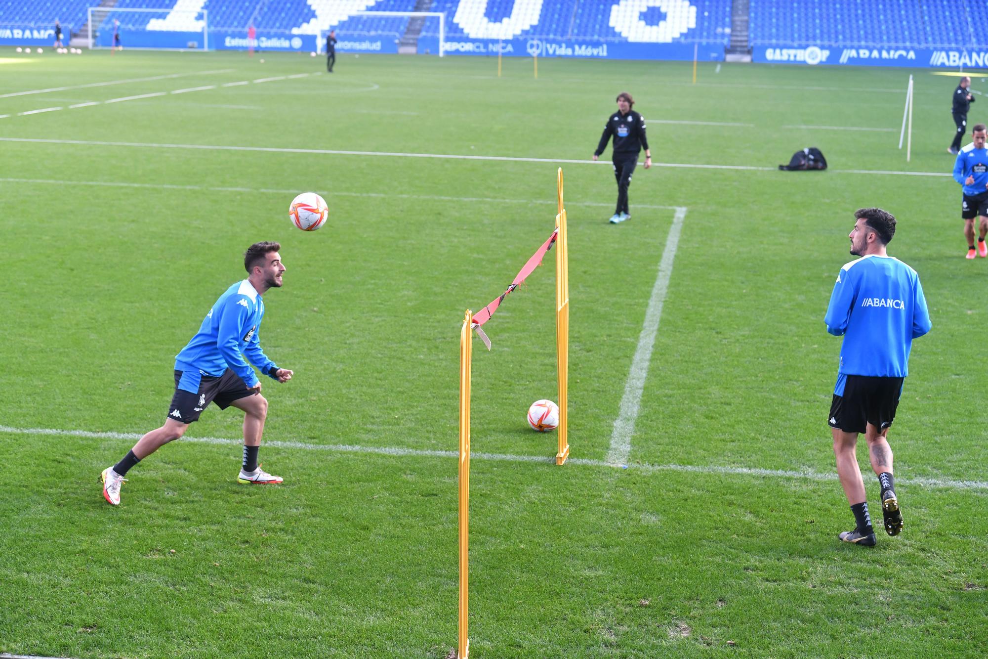 El Dépor prepara en Riazor su visita a Las Gaunas