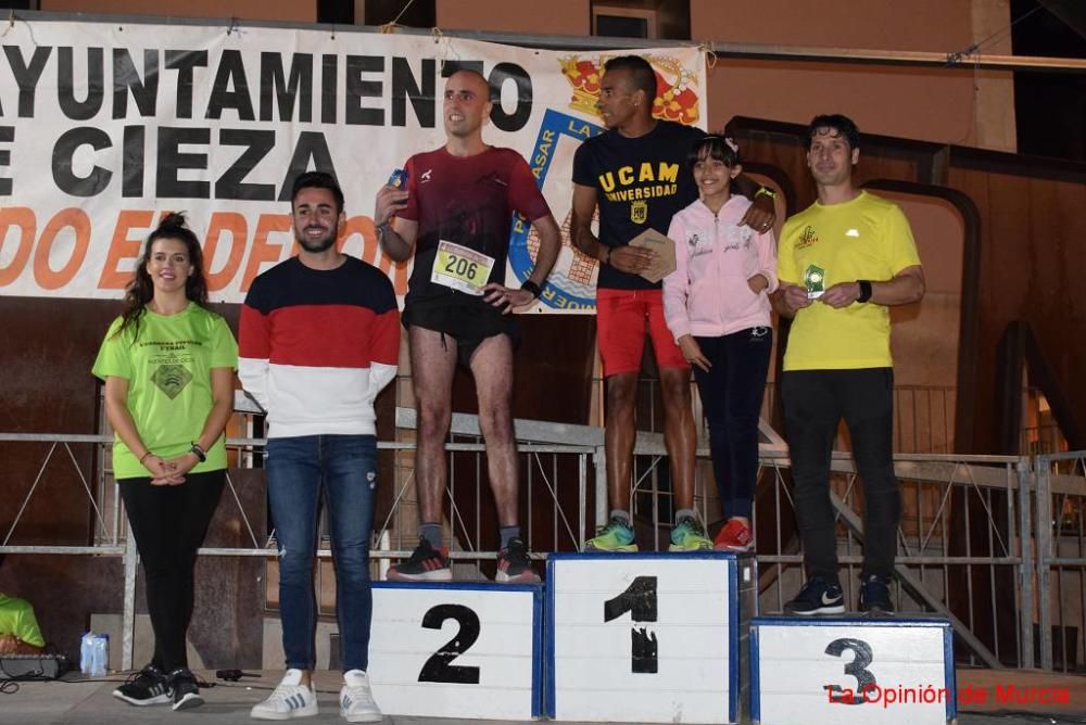 Podios IV Carrera Popular Puentes de Cieza