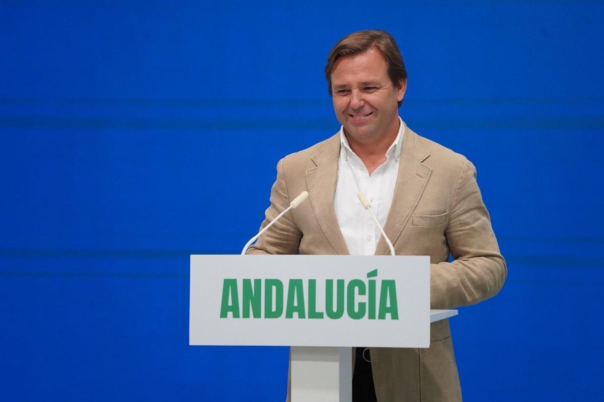 22/06/2026 El secretario general del PP-A, Antonio Repullo, en una rueda de prensa. POLITICA ESPAÑA EUROPA ANDALUCÍA PP-A