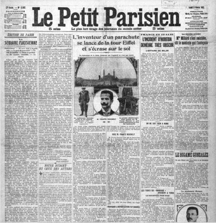 La portada del diario Le Petit Parisien