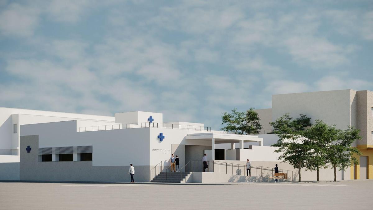 Recreación virtual del nuevo centro de salud de Beniparrell.