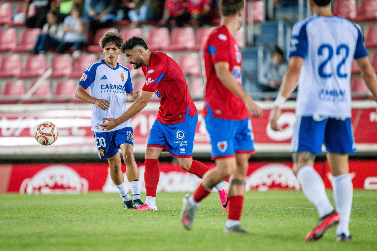 Álvaro Palacio, en el choque ante el Numancia.