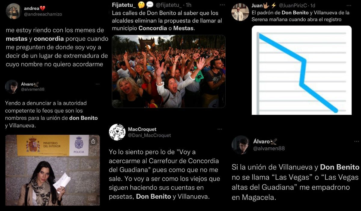 Reacciones en Twitter ante la polémica de la fusión entre Don Benito y Villanueva.