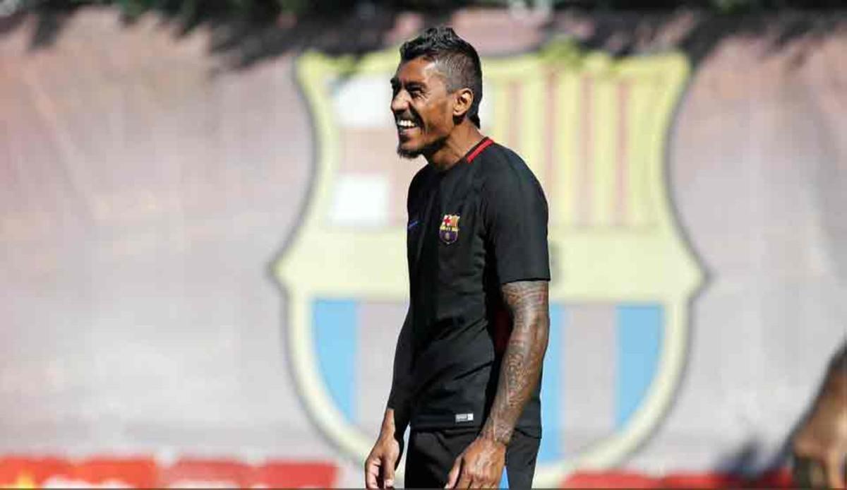 Paulinho fue protagonista en el entrenamiento