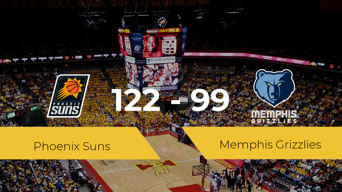 Phoenix Suns consigue la victoria frente a Memphis Grizzlies por 122-99