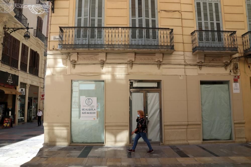 El comercio entra en crisis en el Centro de Málaga.